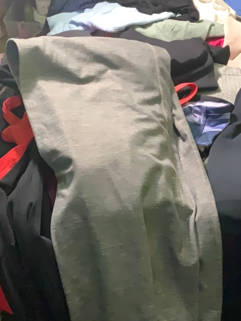 Gray Straight Pants